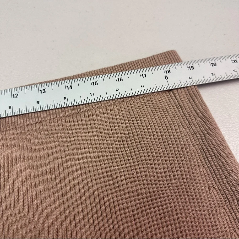Ava‎ & Viv Beige Pencil Skirt
